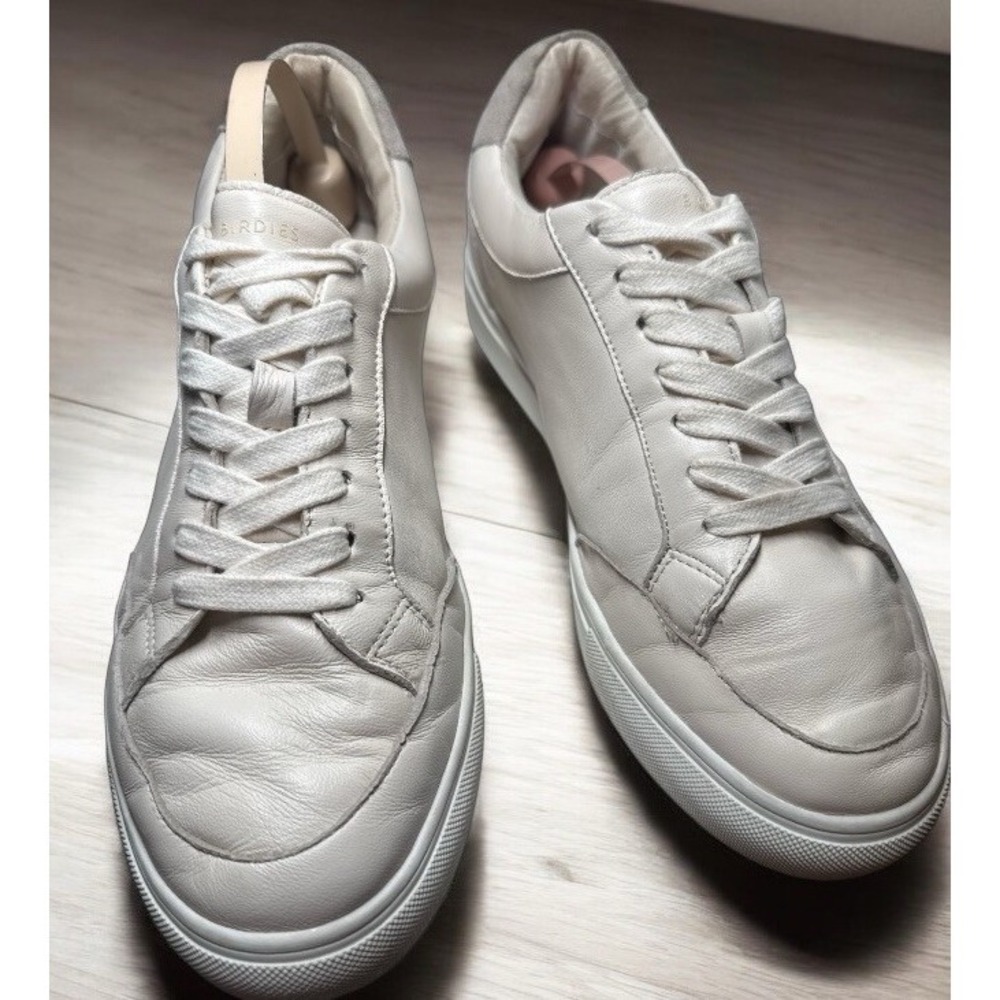 Birdies Women's Off-White Seashell Leather Cardinal Sneakers Size 8.5 EUC